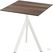 Essentials Infinity Tripod Terrastafel Wit Frame + Tropical Wood HPL 70x70 cm - 140021277