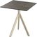 Essentials Infinity Tripod Terrastafel Zand Frame + Midnight Marble HPL 70x70 cm - 140031677