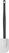 HENDI 659434 Pannenlikker, , Wit, 420x71mm