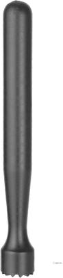 Cocktail Muddler, BarUp, Geribbelde Kop, Zwart, ø34x207mm - BarUp 596951 1